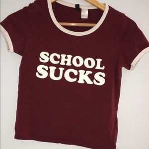 School Sucks tee